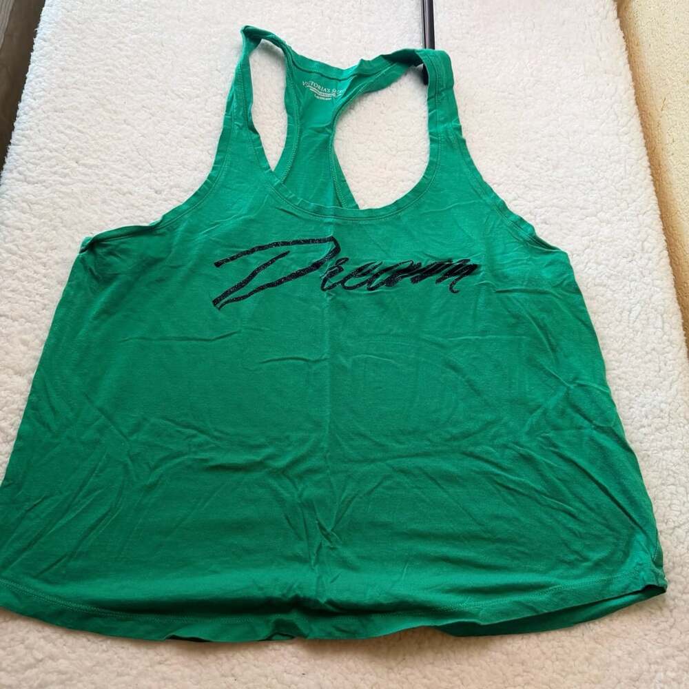 Victoria's Secret Dream Racerback Tank Size L Green